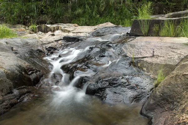 Pequeña cascada en bosque tropical —  Fotos de Stock