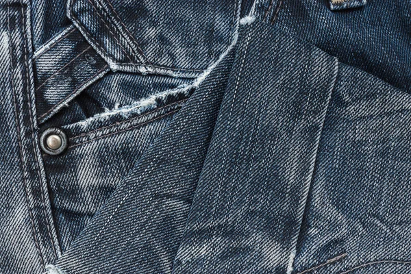 Close-up van oude jeans. — Stockfoto