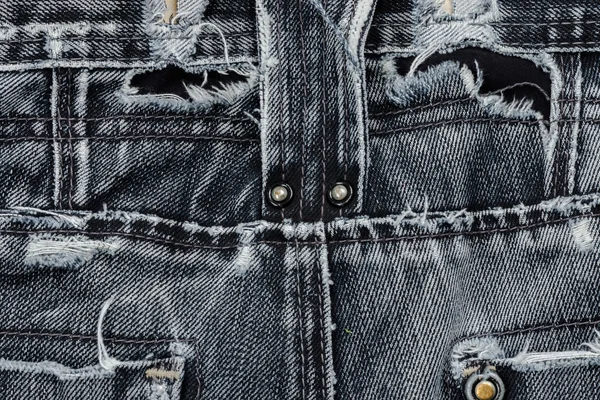 Close-up van oude jeans. — Stockfoto