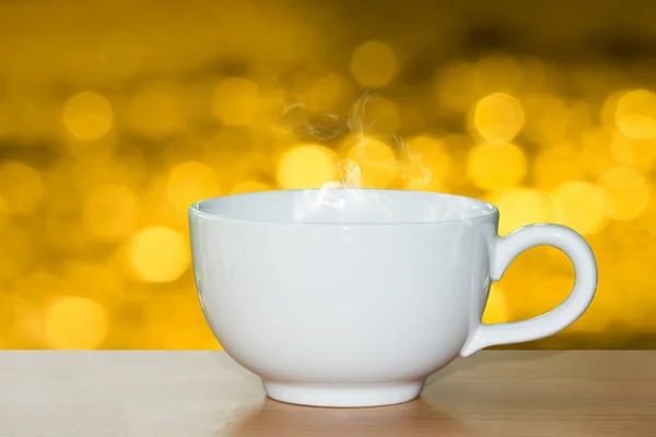 Hot coffee in the morning — Stock Photo, Image