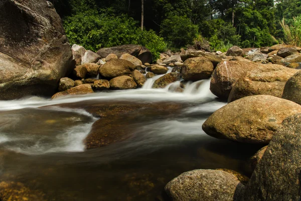 Petite cascade en forêt tropicale . — Photo