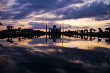 Merkez: Songkhla cami de güzel gün batımı