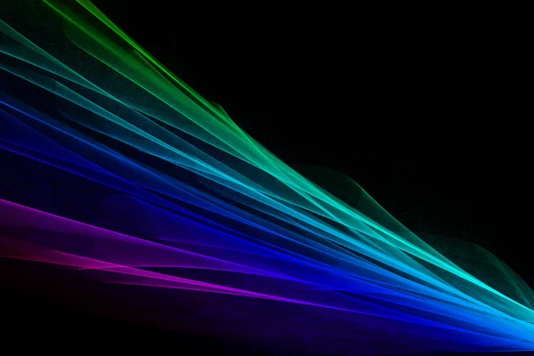 Spectrum abstract color on the black background