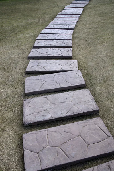 Camminamento in pietra nel giardino. — Foto Stock