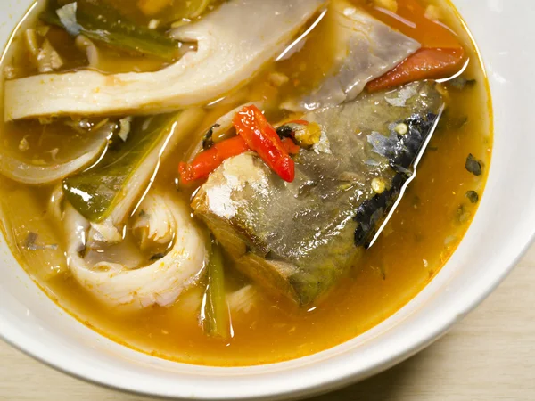 Spicy fish soup — Stock Photo, Image