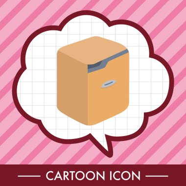 Ev aletleri Tema buzdolabı öğeleri