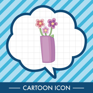 Çiçek pot Tema öğeleri