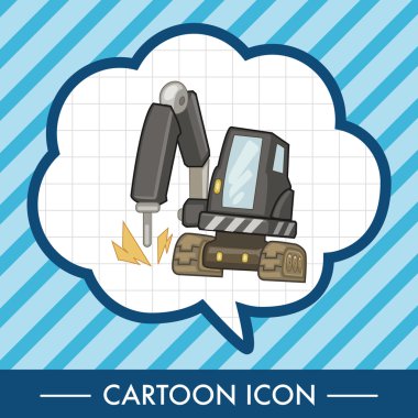 Ulaşım Ekskavatör kamyon Tema öğeleri