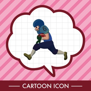 labdarúgó játékos téma elemek vektor, eps