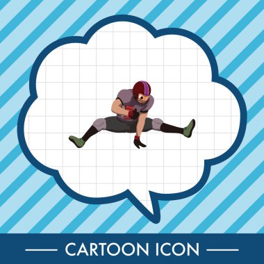 labdarúgó játékos téma elemek vektor, eps