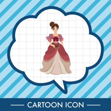 Ortaçağ karakter karikatür Tema öğeleri