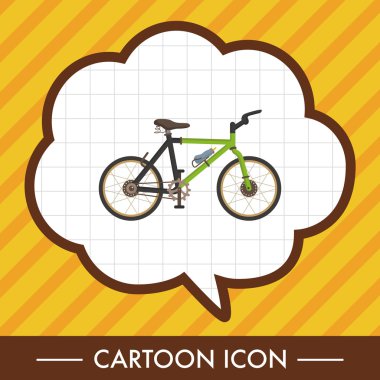 ulaşım Bisiklet Tema öğeleri vektör, eps