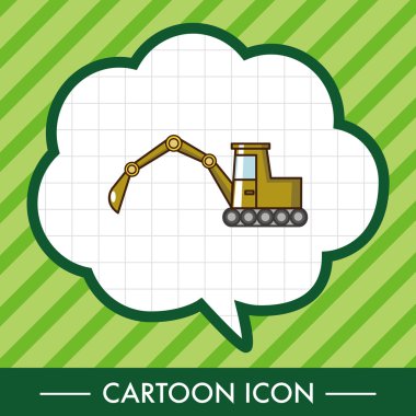 Ulaşım Ekskavatör kamyon Tema öğeleri