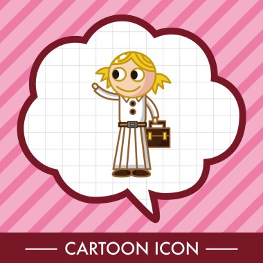 Öğrenci karikatür Tema öğeleri vektör, eps