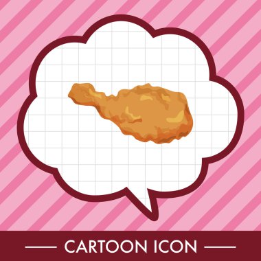 Kızarmış gıdalar Tema tavuk öğeleri