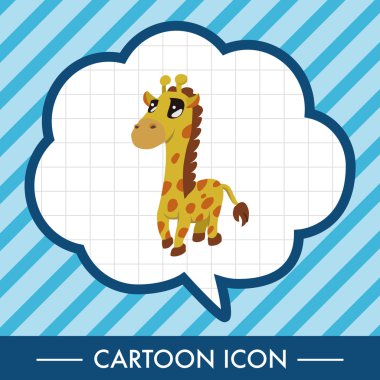 hayvan zürafa Tema öğeleri karikatür