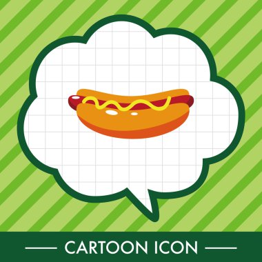 hızlı yiyecek hotdog Tema öğeleri