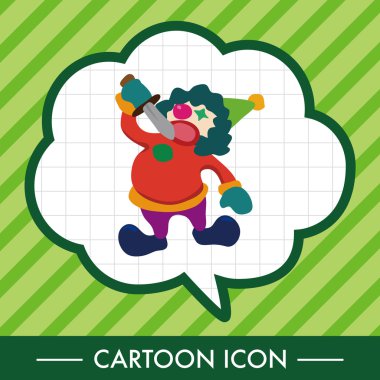 sirk palyaço Tema öğeleri