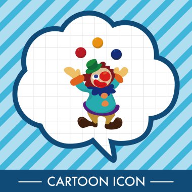 sirk palyaço Tema öğeleri