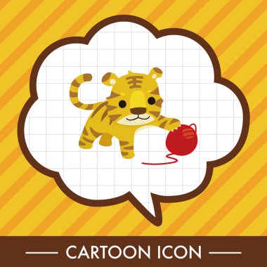 hayvan kaplan Tema öğeleri karikatür