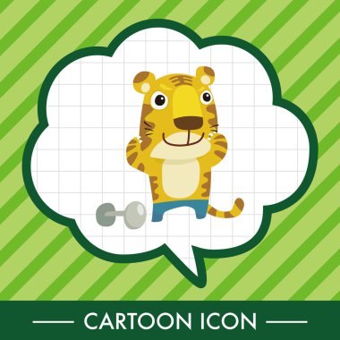 hayvan kaplan Tema öğeleri karikatür