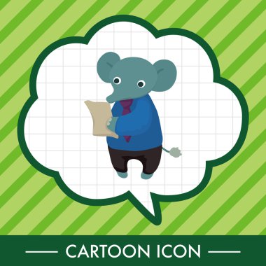 hayvan fil alt çizgi film Tema öğeleri