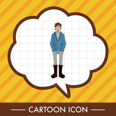 Erkek adam çizgi film Tema öğeleri