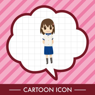 Öğrenci çizgi film Tema öğeleri