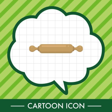 elementos de tema de rolo de utensílios de cozinha