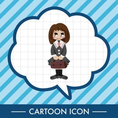 Öğrenci çizgi film Tema öğeleri