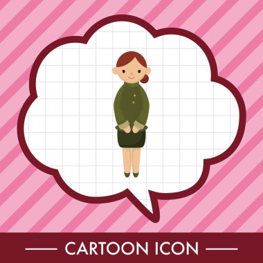 Uçuş görevlileri Tema öğeleri vektör, eps