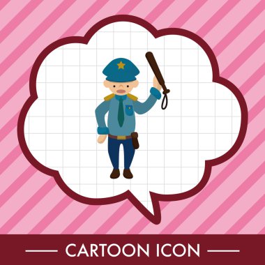 Polis Tema öğeleri vektör, eps