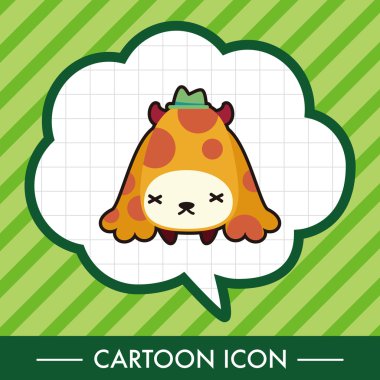 canavar karikatür Tema öğeleri vektör, eps