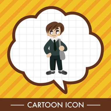 Öğrenci çizgi film Tema öğeleri