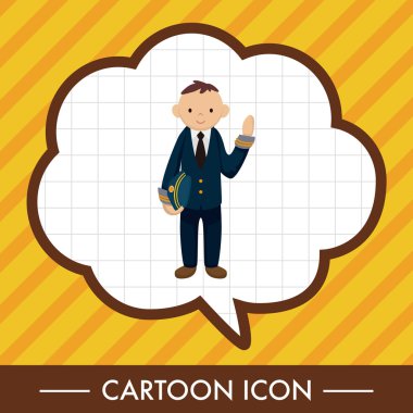 Kaptan Tema öğeleri vektör, eps