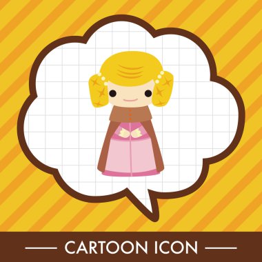 Ortaçağ karakter karikatür Tema öğeleri