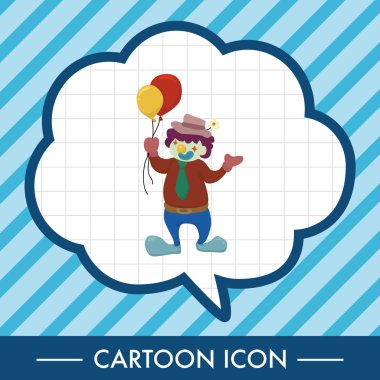 Palyaçolar Tema öğeleri vektör, eps