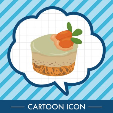 Dekorasyon kek Tema öğeleri vektör, eps10