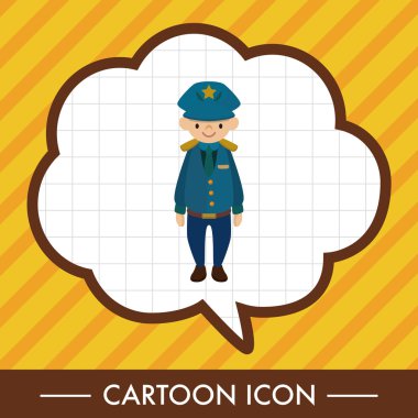 Polis Tema öğeleri vektör, eps