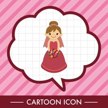 Düğün çift Tema öğeleri vektör, eps