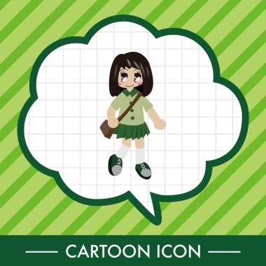 Öğrenci çizgi film Tema öğeleri