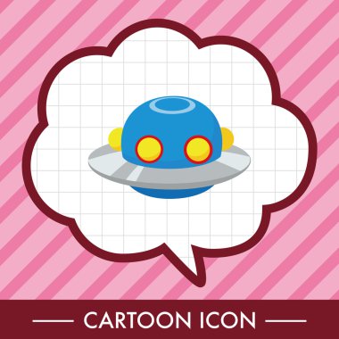 Uzay ufo Tema öğeleri