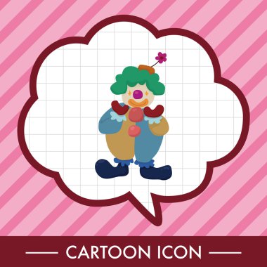 Palyaçolar Tema öğeleri vektör, eps