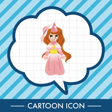 Ortaçağ karakter karikatür Tema öğeleri