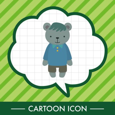 ayı Tema öğeleri vektör, eps