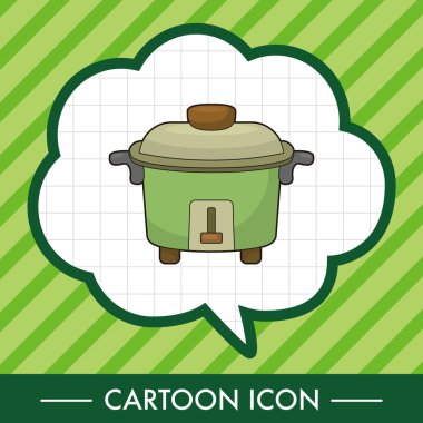 Ev aletleri Tema pirinç Ocak öğeleri