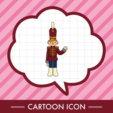 Oyuncak askerler Tema öğeleri vektör, eps