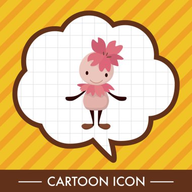 çiçek elf Tema öğeleri vektör, eps