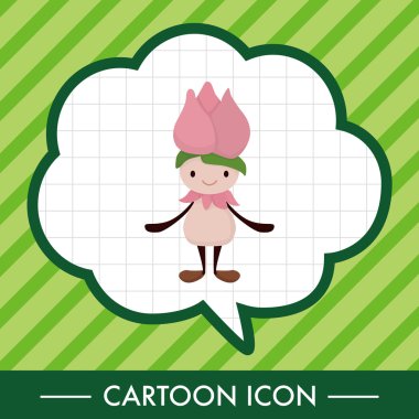 çiçek elf Tema öğeleri vektör, eps