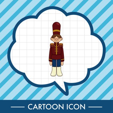 Oyuncak askerler Tema öğeleri vektör, eps